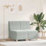 Unidad de Sofá Modular sin Brazos 2 pcs Gris claro