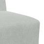 Unidad de Sofá Modular sin Brazos 2 pcs Gris claro