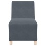 Unidad de Sofá Modular sin Brazos 2 pcs Gris oscuro