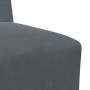 Unidad de Sofá Modular sin Brazos 2 pcs Gris oscuro
