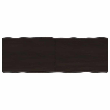 Tablero mesa madera tratada borde vivo marrón 120x40x(2-6) cm en Tableros para mesas | Comprar online en Foro24