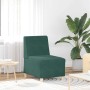Unidad de Sofá Modular sin Brazos 2 pcs Verde oscuro