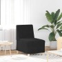 Unidad de Sofá Modular sin Brazos 2 pcs Negro 55 x 74 x 82 cm