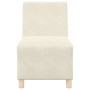 Unidad de Sofá Modular sin Brazos 2 pcs Crema 55 x 74 x 82 cm