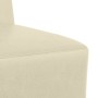 Unidad de Sofá Modular sin Brazos 2 pcs Crema 55 x 74 x 82 cm