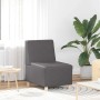 Unidad de Sofá Modular sin Brazos 2 pcs Gris 55 x 74 x 82 cm