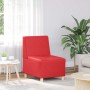 Unidad de Sofá Modular sin Brazos 2 pcs Rojo 55 x 74 x 82 cm
