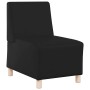 Unidad de Sofá Modular sin Brazos 2 pcs Negro 55 x 74 x 82 cm