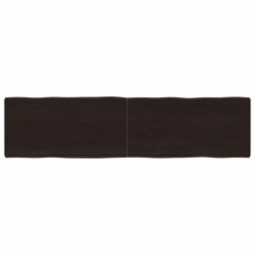 Tablero mesa madera tratada borde vivo marrón 160x40x(2-6) cm Tablero mesa madera tratada borde vivo marrón 160x40x(2-6) cm