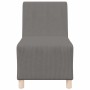 Unidad de Sofá Modular sin Brazos 2 pcs Gris claro