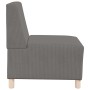 Unidad de Sofá Modular sin Brazos 2 pcs Gris claro