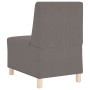 Unidad de Sofá Modular sin Brazos 2 pcs Gris claro