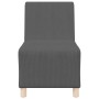 Unidad de Sofá Modular sin Brazos 2 pcs Gris oscuro