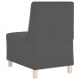 Unidad de Sofá Modular sin Brazos 2 pcs Gris oscuro