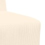 Unidad de Sofá Modular sin Brazos 2 pcs Crema 55 x 74 x 82 cm