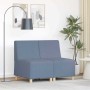 Unidad de Sofá Modular sin Brazos 2 pcs Azul 55 x 74 x 82 cm