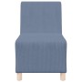 Unidad de Sofá Modular sin Brazos 2 pcs Azul 55 x 74 x 82 cm