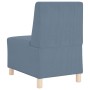 Unidad de Sofá Modular sin Brazos 2 pcs Azul 55 x 74 x 82 cm
