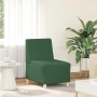 Unidad de Sofá Modular sin Brazos 2 pcs Verde selva