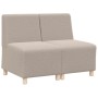 Unidad de Sofá Modular sin Brazos 2 pcs Gris claro