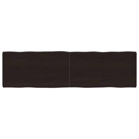 Tablero mesa madera tratada borde vivo marrón 180x50x(2-6) cm en Tableros para mesas | Comprar online en Foro24