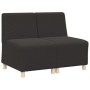 Unidad de Sofá Modular sin Brazos 2 pcs Gris oscuro
