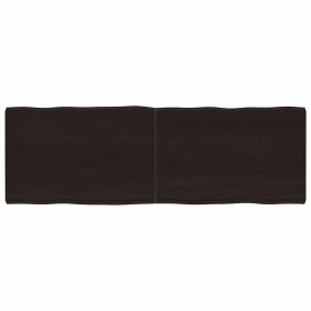 Tablero mesa madera tratada borde vivo marrón 180x60x(2-6) cm Tablero mesa madera tratada borde vivo marrón 180x60x(2-6) cm