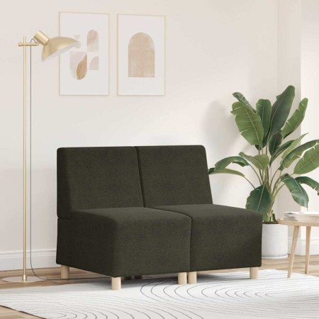 Sofá Sillón 2 pcs Verde 55 x 74 x 82 cm Cuero de ante sintético