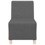 Unidad de Sofá Modular sin Brazos 3 pcs Gris oscuro