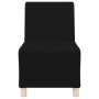 Unidad de Sofá Modular sin Brazos 3 pcs Negro 55 x 74 x 82 cm