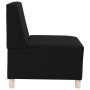 Unidad de Sofá Modular sin Brazos 3 pcs Negro 55 x 74 x 82 cm