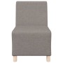 Unidad de Sofá Modular sin Brazos 3 pcs Taupé 55 x 74 x 82 cm