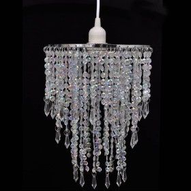 Elegant pendant lamp with crystals, 22.5 x 30.5 cm by vidaXL, chandeliers - Ref: Foro24-241116, Price: 27,26 €, Discount: %