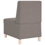Unidad de Sofá Modular sin Brazos 3 pcs Taupé 55 x 74 x 82 cm