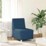 Unidad de Sofá Modular sin Brazos 3 pcs Azul 55 x 74 x 82 cm