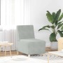 Unidad de Sofá Modular sin Brazos 3 pcs Gris claro