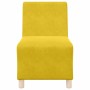 Unidad de Sofá Modular sin Brazos 3 pcs Amarillo