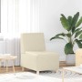 Unidad de Sofá Modular sin Brazos 3 pcs Crema 55 x 74 x 82 cm