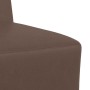 Unidad de Sofá Modular sin Brazos 3 pcs Marrón 55 x 74 x 82 cm