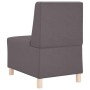 Unidad de Sofá Modular sin Brazos 3 pcs Gris 55 x 74 x 82 cm