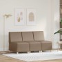 Unidad de Sofá Modular sin Brazos 3 pcs Capuchino