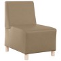 Unidad de Sofá Modular sin Brazos 3 pcs Capuchino