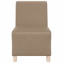 Unidad de Sofá Modular sin Brazos 3 pcs Capuchino