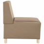 Unidad de Sofá Modular sin Brazos 3 pcs Capuchino