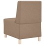 Unidad de Sofá Modular sin Brazos 3 pcs Capuchino