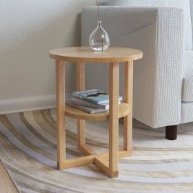 Mesa auxiliar de madera maciza de roble 40x50 cm de vidaXL, Mesas auxiliares - Ref: Foro24-247044, Precio: 100,33 €, Descuent...