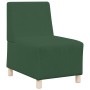 Unidad de Sofá Modular sin Brazos 3 pcs Verde selva