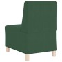 Unidad de Sofá Modular sin Brazos 3 pcs Verde selva