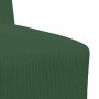 Unidad de Sofá Modular sin Brazos 3 pcs Verde selva