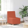 Unidad de Sofá Modular sin Brazos 3 pcs Naranja 55 x 74 x 82 cm